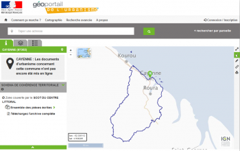 Le premier document d'urbanisme de Guyane publié sur le Géoportail de l'Urbanisme !